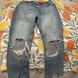 We The Free Medium Blue Ripped Boyfriend Jeans